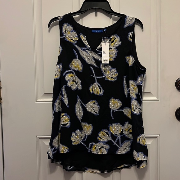 Apt.9 High Low Lined Shirt - Picture 1 of 5